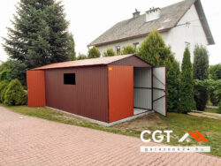 garaże drewnopodobne
